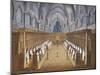 Port-Royal Des Champs Abbey, Chorus of Nuns in Church, 1710-Louise-Magdeleine Hortemels-Mounted Giclee Print