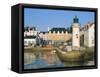 Port Sauzon, Belle-Ile-En-Mer, Breton Islands, Morbihan, France-J P De Manne-Framed Stretched Canvas