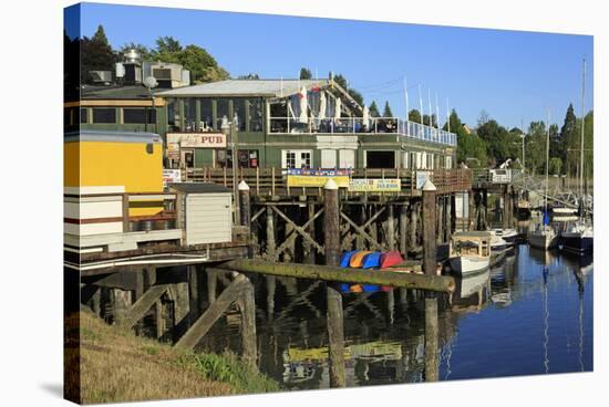Port Side Pub in Poulsbo, Puget Sound, Washington State, United States of America, North America-Richard Cummins-Stretched Canvas