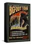 Port Townsend, Washington - Bigfoot Tours - Vintage Sign-Lantern Press-Framed Stretched Canvas