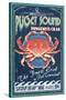 Port Townsend, Washington - Dungeness Crab-Lantern Press-Stretched Canvas