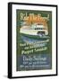 Port Townsend, Washington - Ferry-Lantern Press-Framed Art Print