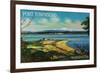 Port Townsend, Washington - Mt. Baker View-Lantern Press-Framed Premium Giclee Print