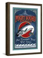 Port Townsend, Washington - Salmon-Lantern Press-Framed Art Print