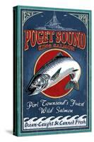 Port Townsend, Washington - Salmon-Lantern Press-Stretched Canvas