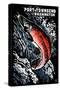 Port Townsend, Washington - Sockeye Salmon - Scratchboard-Lantern Press-Stretched Canvas