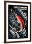 Port Townsend, Washington - Sockeye Salmon - Scratchboard-Lantern Press-Framed Art Print