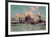 Port Traffic on the River Mersey-Charles Dixon-Framed Premium Giclee Print
