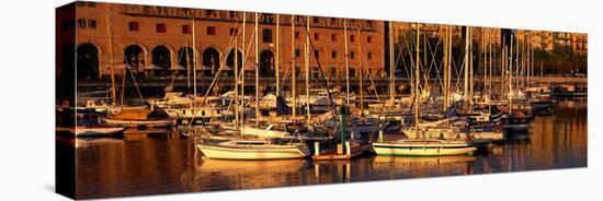 Port Vell and Catalan History Museum Barcelona Spain-null-Stretched Canvas