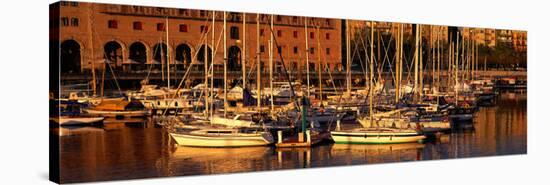 Port Vell and Catalan History Museum Barcelona Spain-null-Stretched Canvas