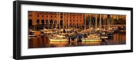 Port Vell and Catalan History Museum Barcelona Spain-null-Framed Photographic Print