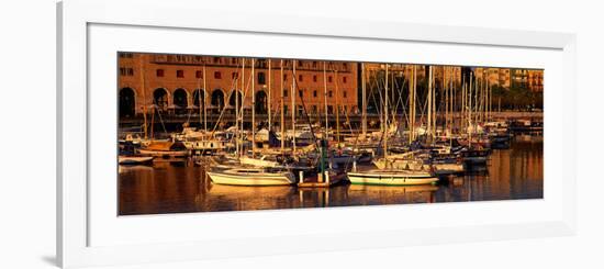 Port Vell and Catalan History Museum Barcelona Spain-null-Framed Photographic Print