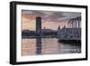 Port Vell at sunset, Barcelona, Catalonia, Spain, Europe-Frank Fell-Framed Photographic Print