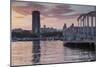 Port Vell at sunset, Barcelona, Catalonia, Spain, Europe-Frank Fell-Mounted Photographic Print