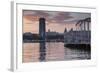 Port Vell at sunset, Barcelona, Catalonia, Spain, Europe-Frank Fell-Framed Photographic Print