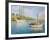 Port Vell In Barcelona-kirilstanchev-Framed Art Print