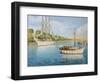 Port Vell In Barcelona-kirilstanchev-Framed Art Print