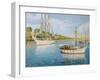 Port Vell In Barcelona-kirilstanchev-Framed Art Print