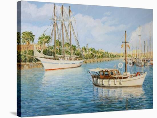 Port Vell In Barcelona-kirilstanchev-Stretched Canvas