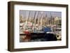 Port Vell (Old Port) and Old City Behind, Barcelona, Catalonia, Spain-Charles Bowman-Framed Photographic Print