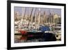 Port Vell (Old Port) and Old City Behind, Barcelona, Catalonia, Spain-Charles Bowman-Framed Photographic Print