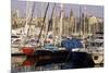 Port Vell (Old Port) and Old City Behind, Barcelona, Catalonia, Spain-Charles Bowman-Mounted Photographic Print