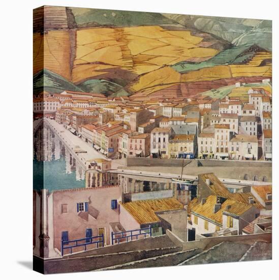 'Port Vendres, La Ville', c1925-Charles Rennie Mackintosh-Stretched Canvas