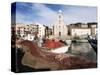 Port Vendres, Seen from the Harbour, Roussillon, France-Guy Thouvenin-Stretched Canvas