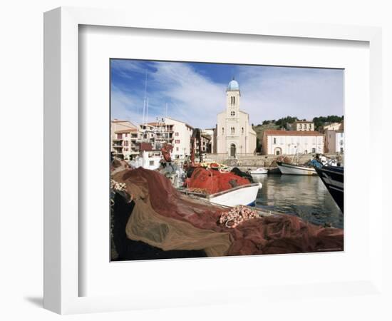 Port Vendres, Seen from the Harbour, Roussillon, France-Guy Thouvenin-Framed Photographic Print