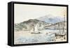 Port Vendres (W/C on Paper)-Johan-Barthold Jongkind-Framed Stretched Canvas