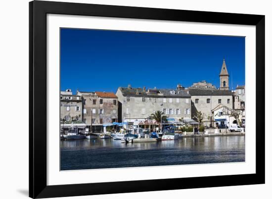 Port View of St-Florent, Le Nebbio, Corsica, France-Walter Bibikow-Framed Photographic Print