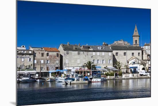 Port View of St-Florent, Le Nebbio, Corsica, France-Walter Bibikow-Mounted Photographic Print