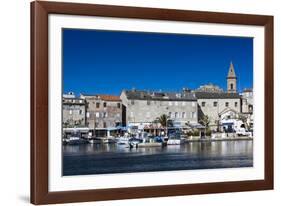 Port View of St-Florent, Le Nebbio, Corsica, France-Walter Bibikow-Framed Photographic Print