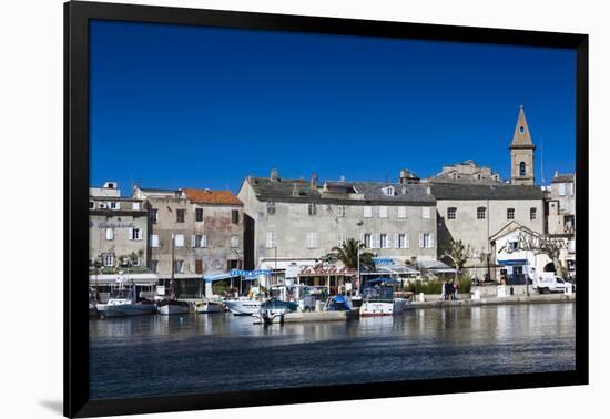 Port View of St-Florent, Le Nebbio, Corsica, France-Walter Bibikow-Framed Photographic Print