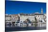 Port View of St-Florent, Le Nebbio, Corsica, France-Walter Bibikow-Stretched Canvas