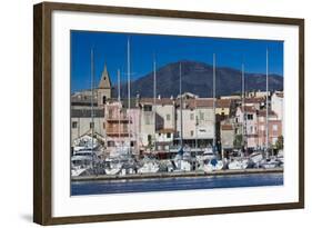 Port View of St-Florent, Le Nebbio, Corsica, France-Walter Bibikow-Framed Photographic Print