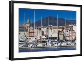 Port View of St-Florent, Le Nebbio, Corsica, France-Walter Bibikow-Framed Photographic Print