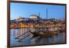 Port Wine Boats on Douro River, Oporto, Portugal-Jim Engelbrecht-Framed Photographic Print