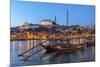 Port Wine Boats on Douro River, Oporto, Portugal-Jim Engelbrecht-Mounted Premium Photographic Print