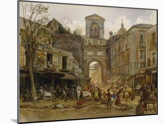 Porta Capuana, Naples. Ca. 1868-Rudolf von Alt-Mounted Giclee Print