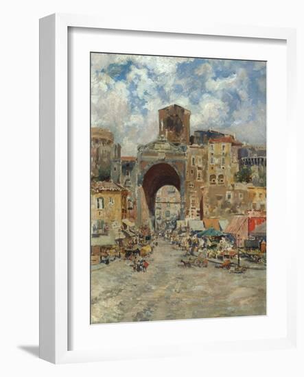 Porta Capuana, Napoli-Carlo Brancaccio-Framed Giclee Print