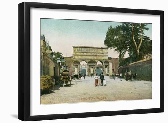 Porta Maggiore, Rome, Italy-null-Framed Art Print