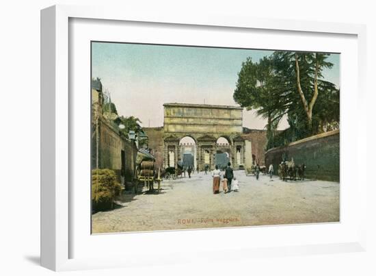 Porta Maggiore, Rome, Italy-null-Framed Art Print