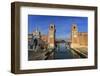 Porta Magna and Arsenale entrance (naval shipyard), in winter afternoon sun, Castello, Venice, UNES-Eleanor Scriven-Framed Photographic Print