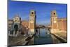 Porta Magna and Arsenale entrance (naval shipyard), in winter afternoon sun, Castello, Venice, UNES-Eleanor Scriven-Mounted Photographic Print