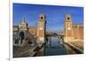 Porta Magna and Arsenale entrance (naval shipyard), in winter afternoon sun, Castello, Venice, UNES-Eleanor Scriven-Framed Photographic Print