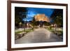 Porta Napoli at blue hour, Lecce, Puglia, Italy, Europe-Karen Deakin-Framed Photographic Print