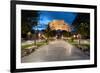 Porta Napoli at blue hour, Lecce, Puglia, Italy, Europe-Karen Deakin-Framed Photographic Print