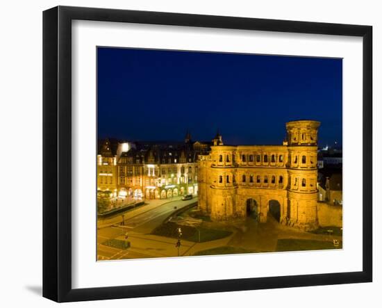 Porta Nigra, Trier, Mosel River Valley, Rheinland-Pfaltz, Germany-Walter Bibikow-Framed Photographic Print