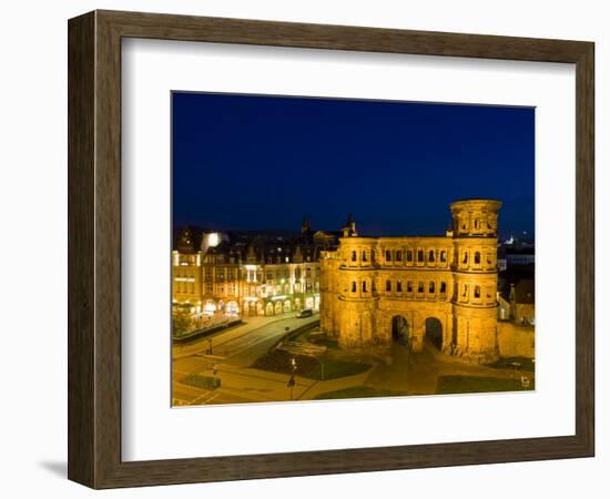 Porta Nigra, Trier, Mosel River Valley, Rheinland-Pfaltz, Germany-Walter Bibikow-Framed Photographic Print